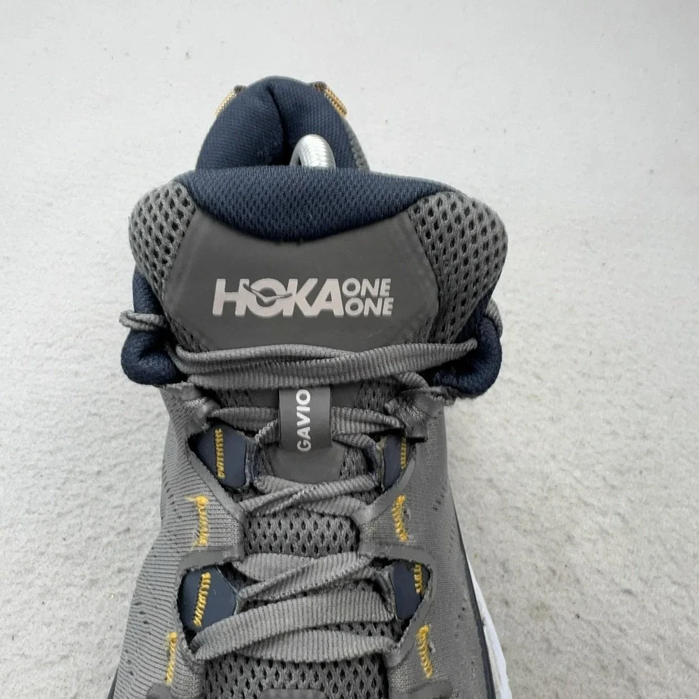 Hoka One One Gaviota 3 Shoes Mens Size 9.5 Gray Wide Cushioned Running Sneakers